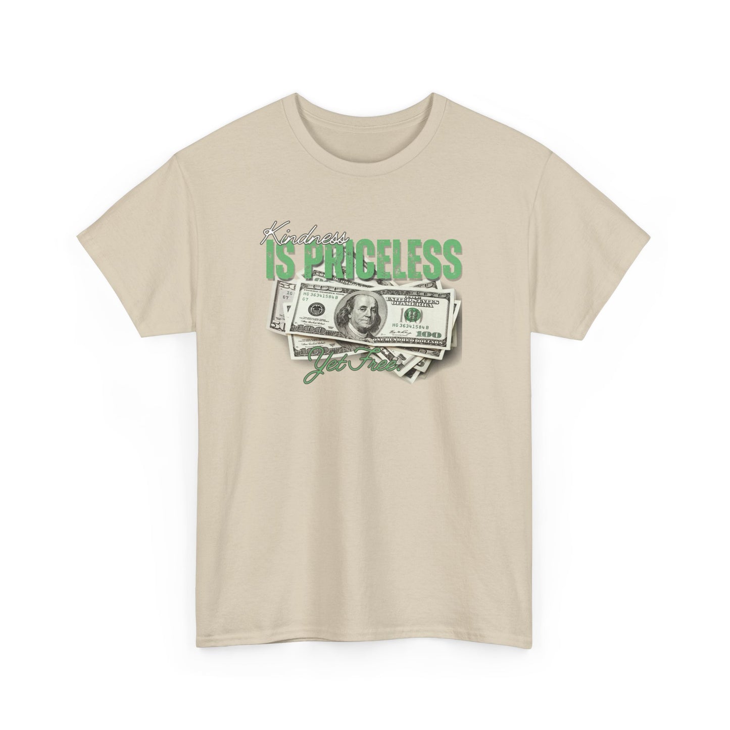 Funny Unisex Heavy Cotton Tee - "Happiness is Priceless" Graphic T-Shirt