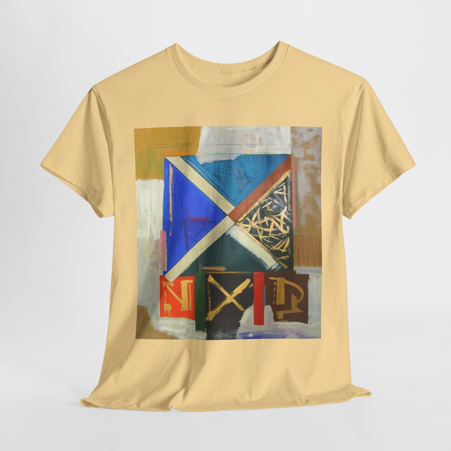 Artistic Unisex Heavy Cotton Tee - Modern Abstract Design