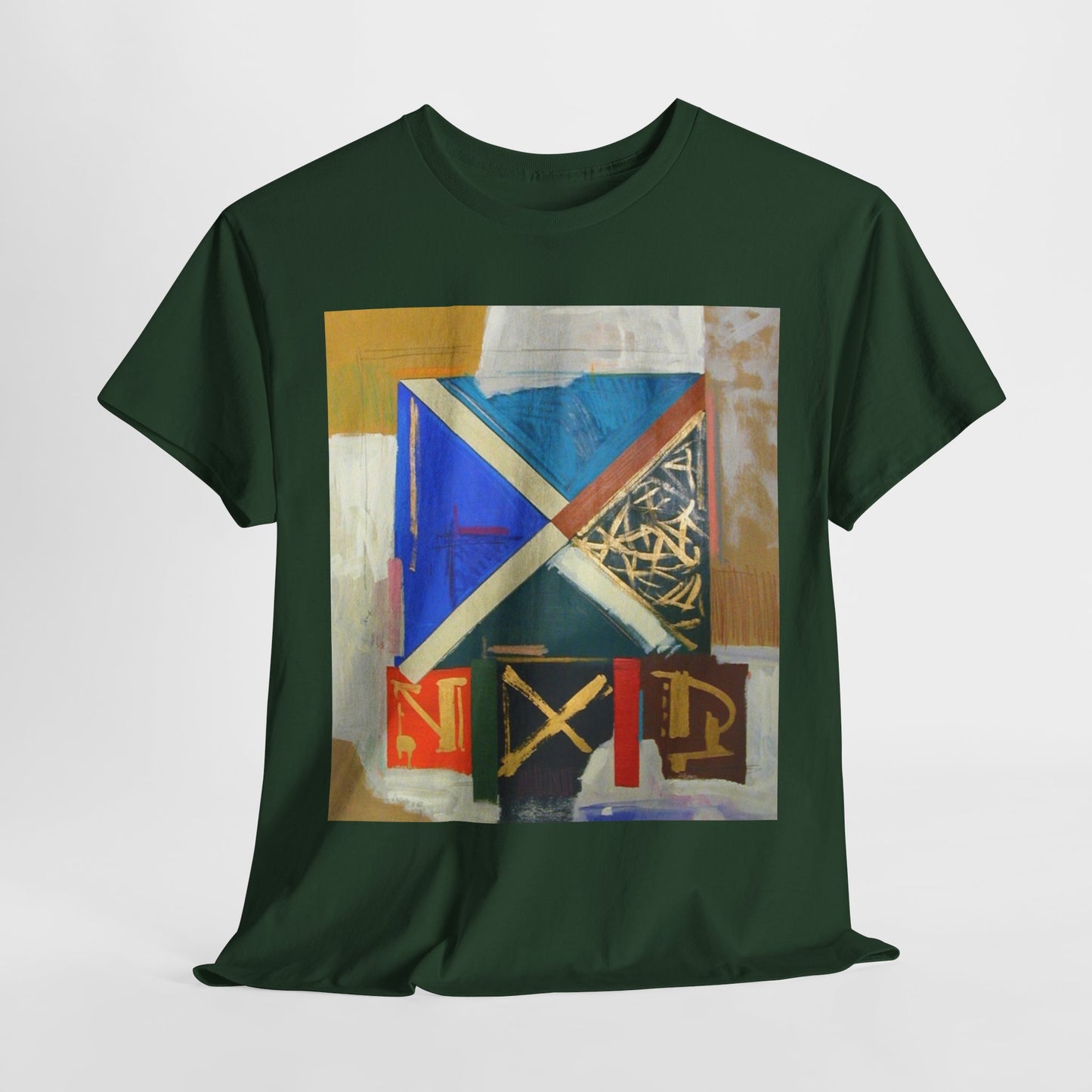 Artistic Unisex Heavy Cotton Tee - Modern Abstract Design
