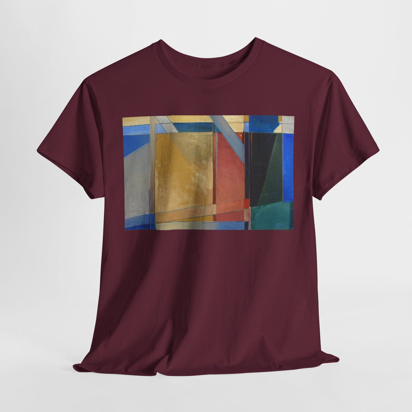 Abstract Art Unisex Heavy Cotton Tee - Stylish Graphic T-Shirt for Art Lovers