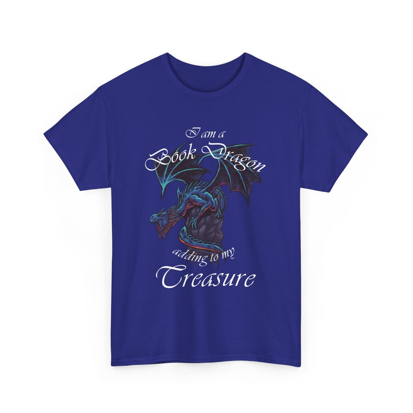 Book Dragon Unisex Cotton Tee - Perfect for Readers and Fantasy Lovers