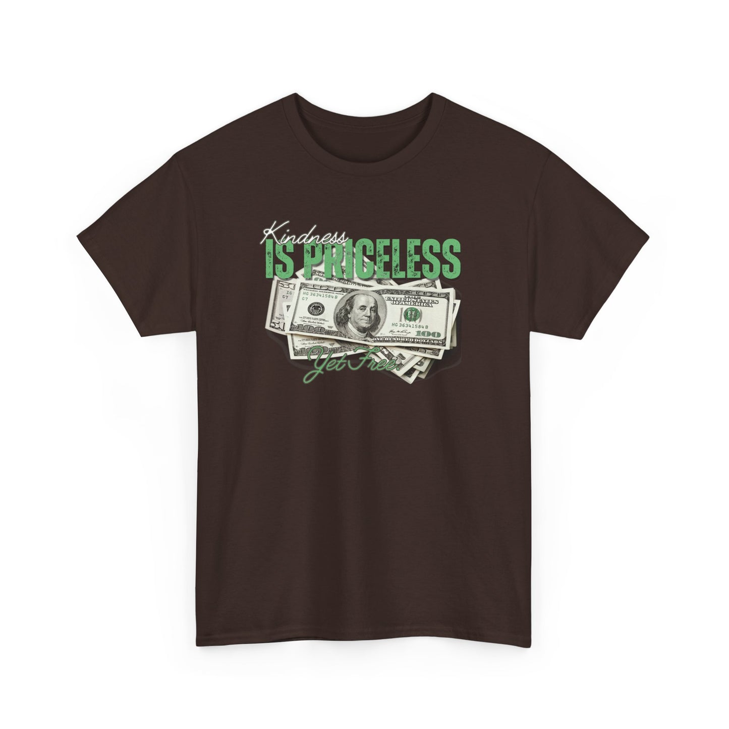 Funny Unisex Heavy Cotton Tee - "Happiness is Priceless" Graphic T-Shirt