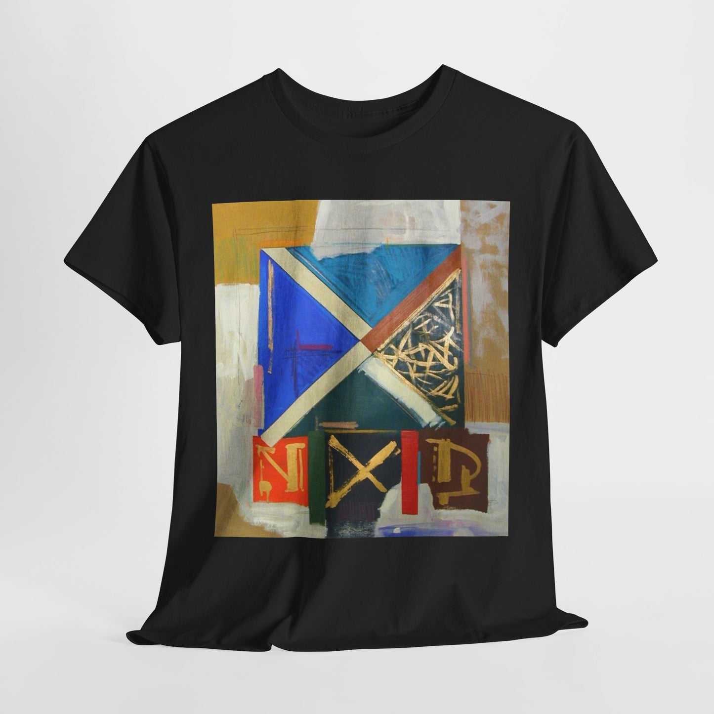 Artistic Unisex Heavy Cotton Tee - Modern Abstract Design