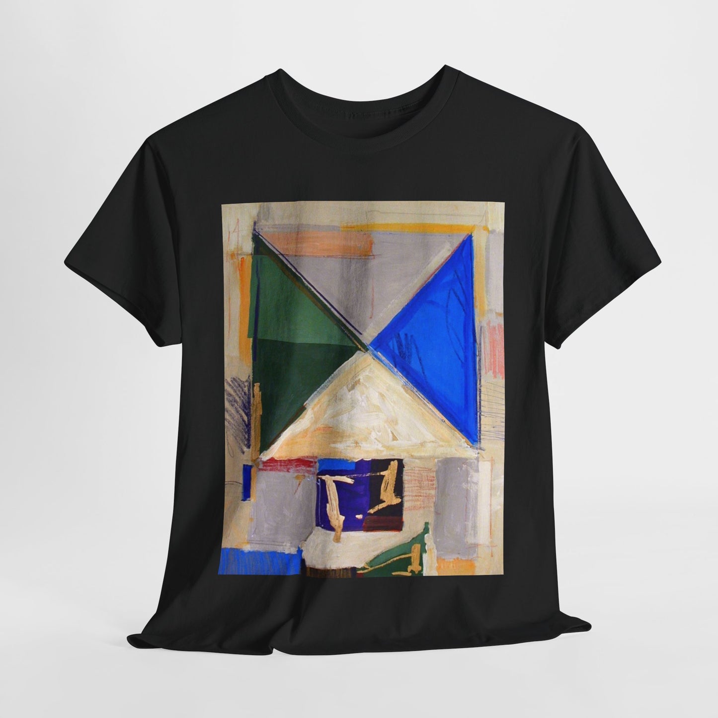 Abstract Art Unisex Heavy Cotton Tee – Bold & Colorful Design for Art Lovers