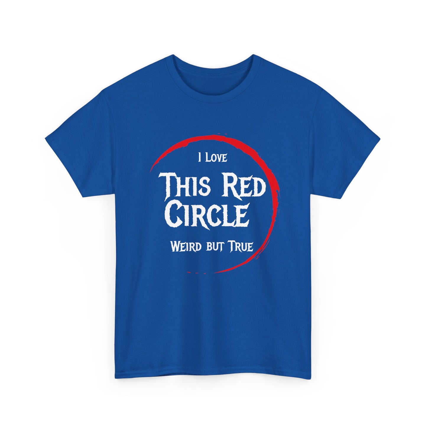 I Love This Red Circle Unisex Heavy Cotton Tee - Quirky and Fun Graphic T-Shirt