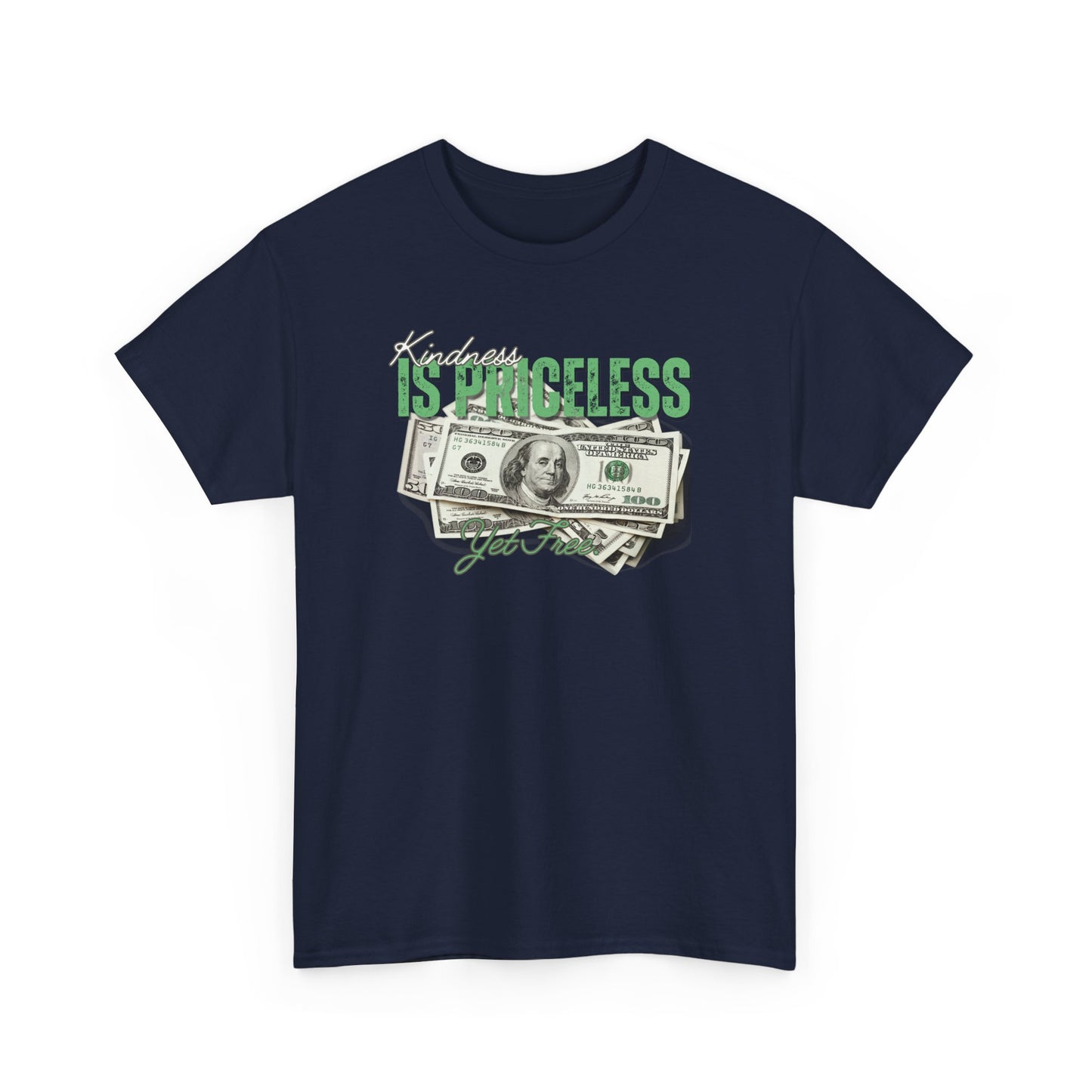 Funny Unisex Heavy Cotton Tee - "Happiness is Priceless" Graphic T-Shirt