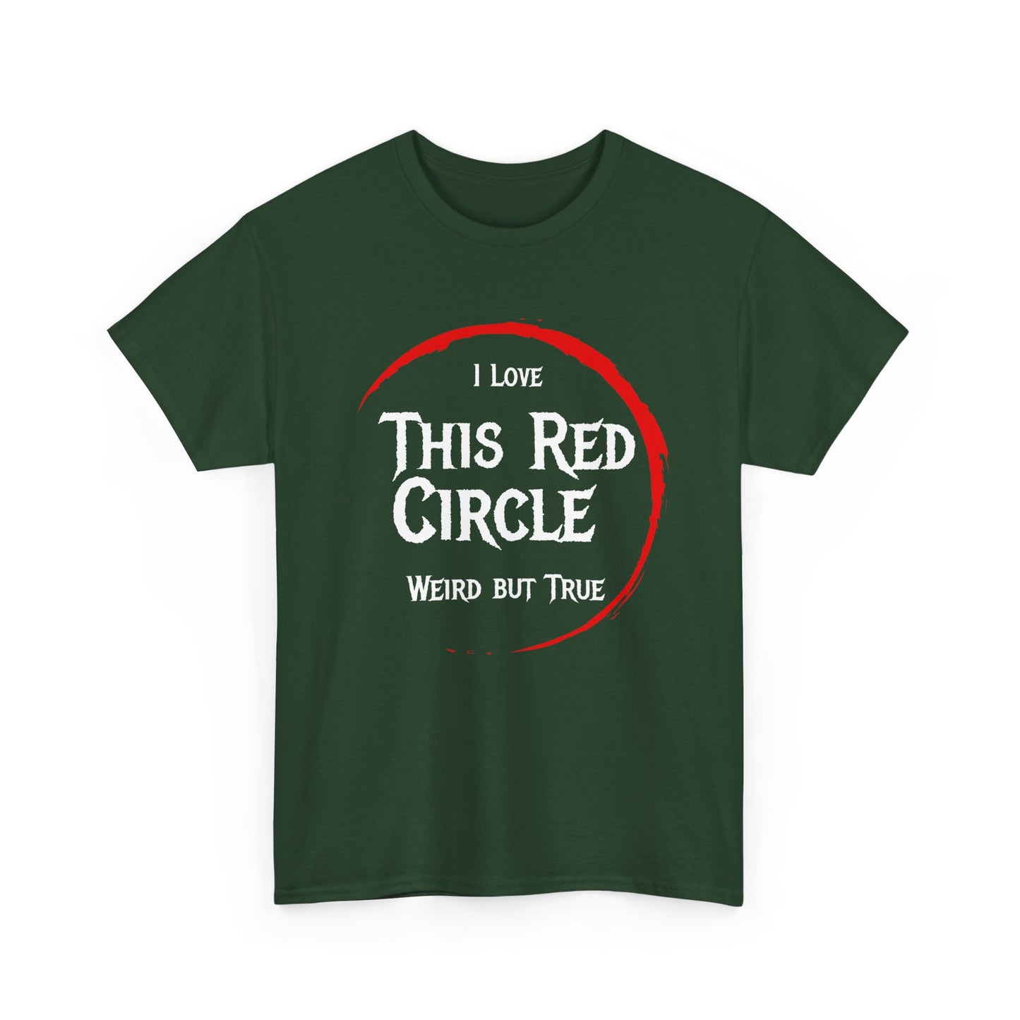 I Love This Red Circle Unisex Heavy Cotton Tee - Quirky and Fun Graphic T-Shirt