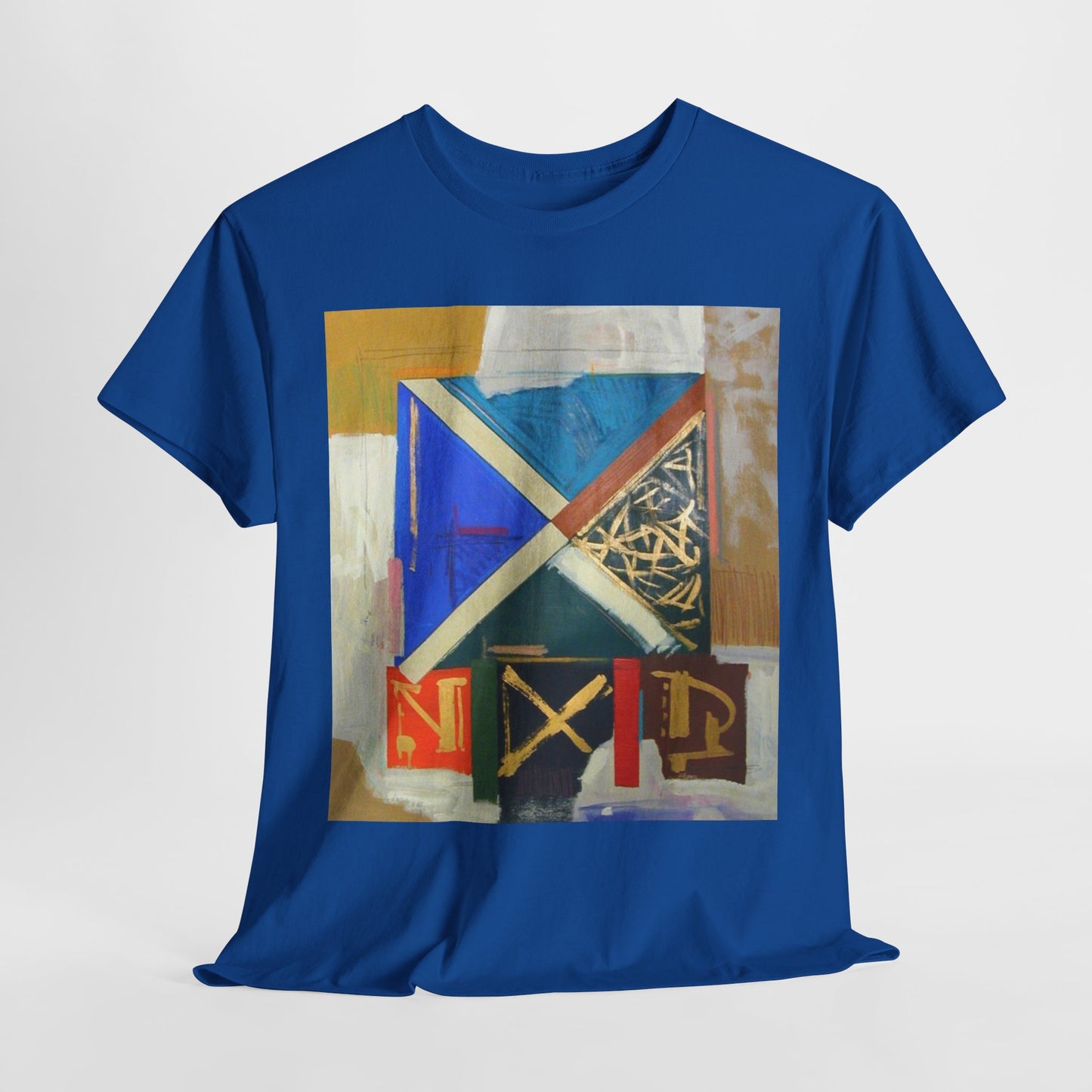 Artistic Unisex Heavy Cotton Tee - Modern Abstract Design