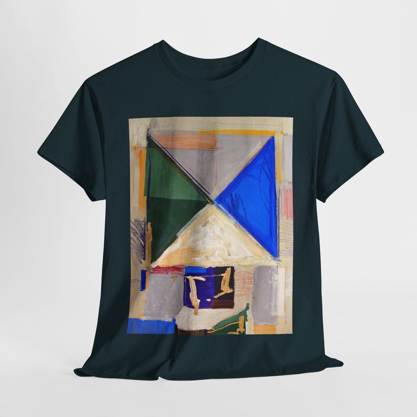 Abstract Art Unisex Heavy Cotton Tee – Bold & Colorful Design for Art Lovers