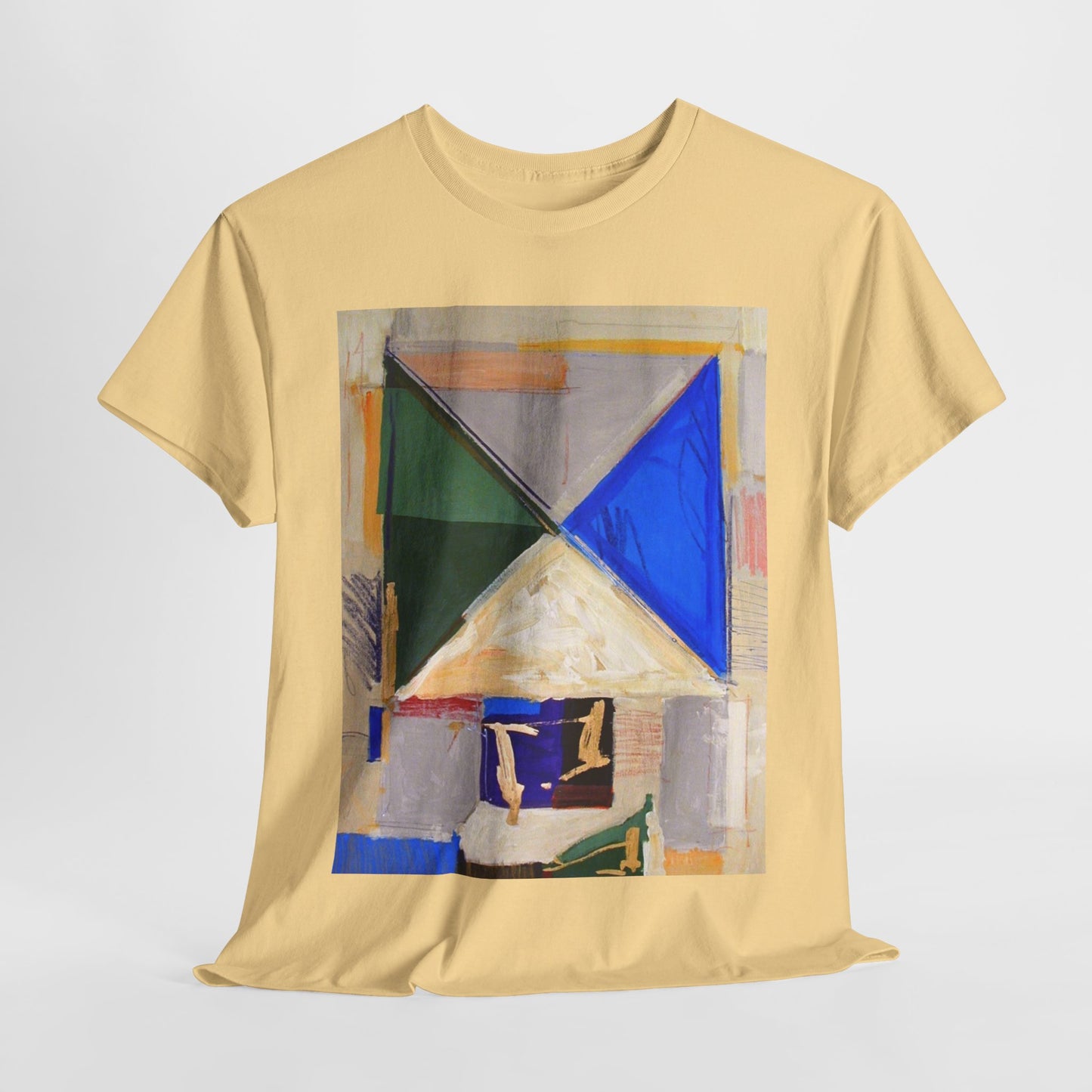 Abstract Art Unisex Heavy Cotton Tee – Bold & Colorful Design for Art Lovers