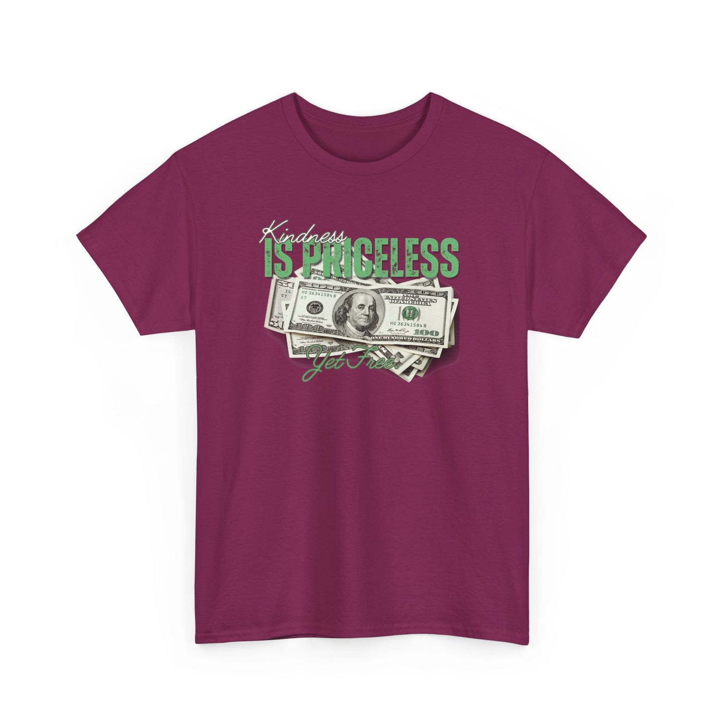 Funny Unisex Heavy Cotton Tee - "Happiness is Priceless" Graphic T-Shirt