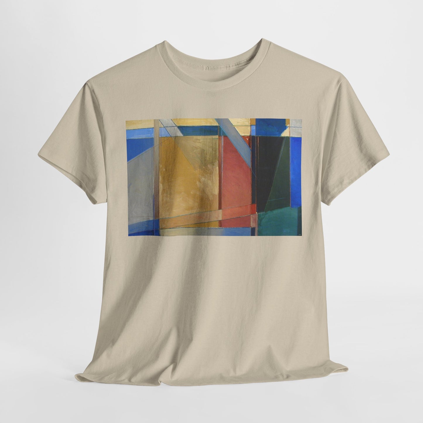 Abstract Art Unisex Heavy Cotton Tee - Stylish Graphic T-Shirt for Art Lovers