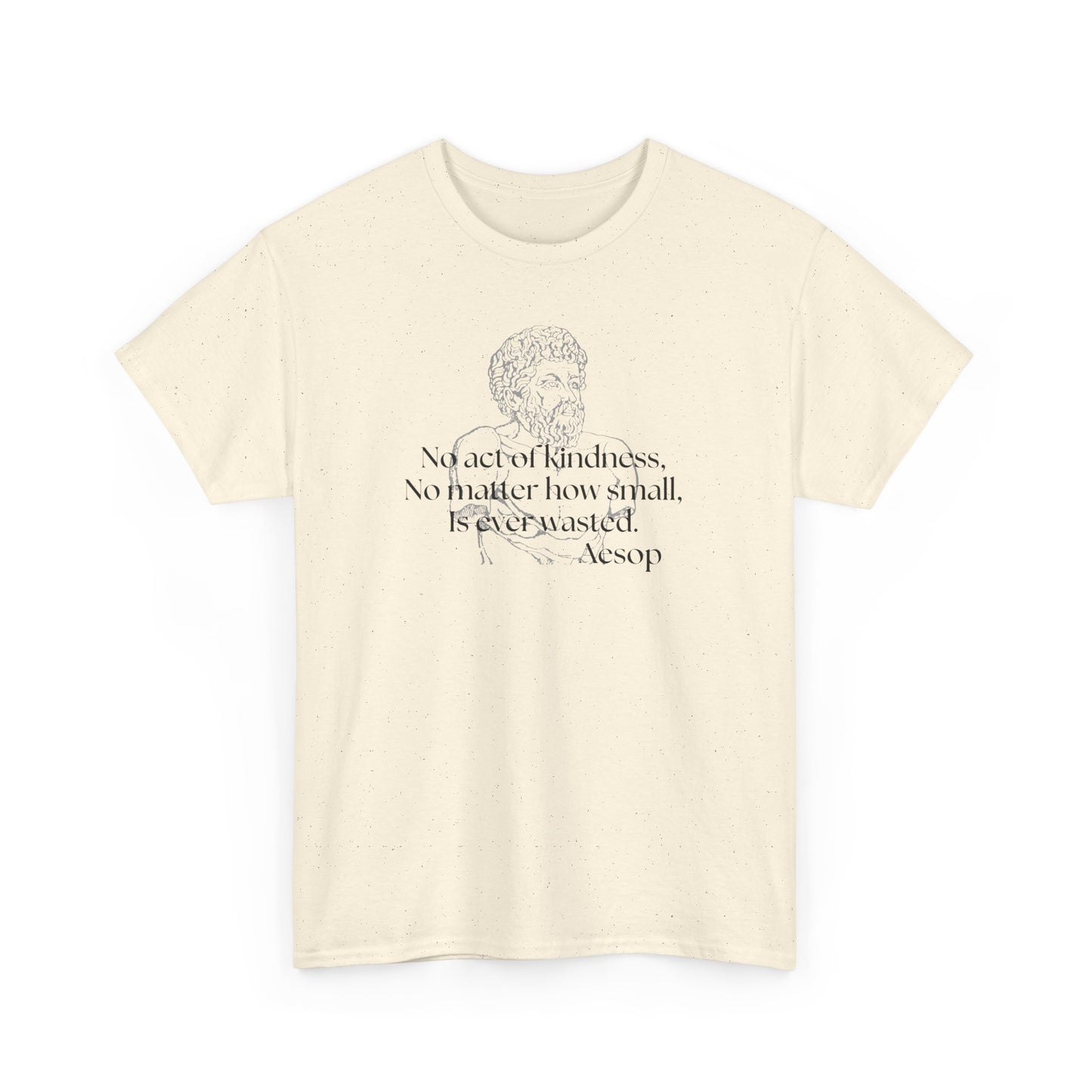 Inspirational Aesop Quote Unisex Heavy Cotton Tee - Kindness Matters