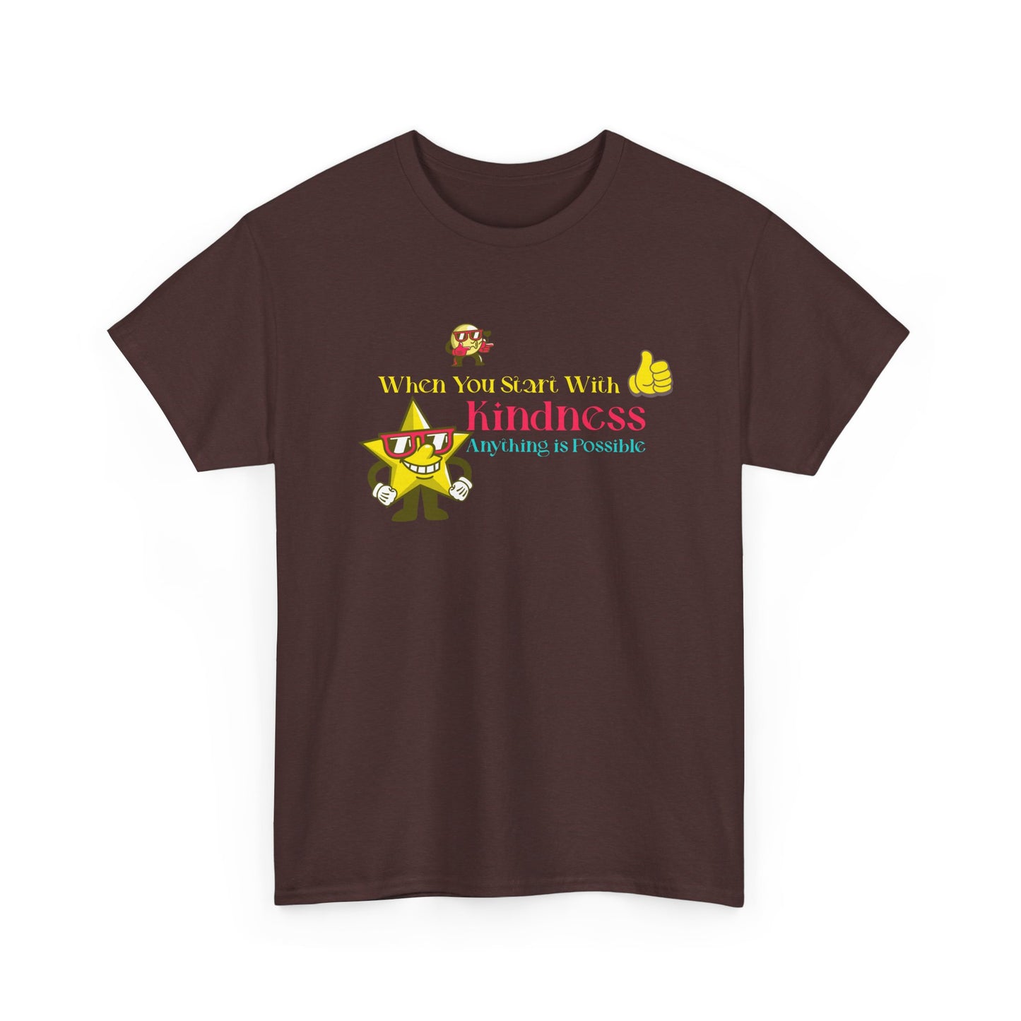 Kindness Matters Unisex Heavy Cotton Tee - Positive Message Tee for Everyday Inspiration