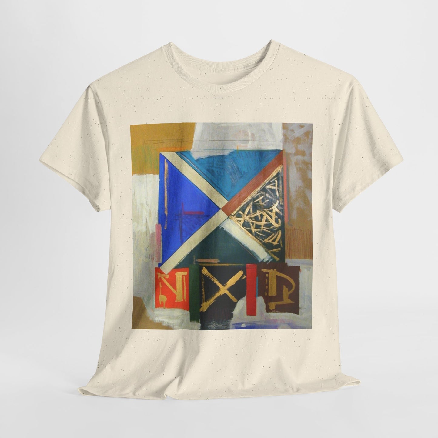Artistic Unisex Heavy Cotton Tee - Modern Abstract Design
