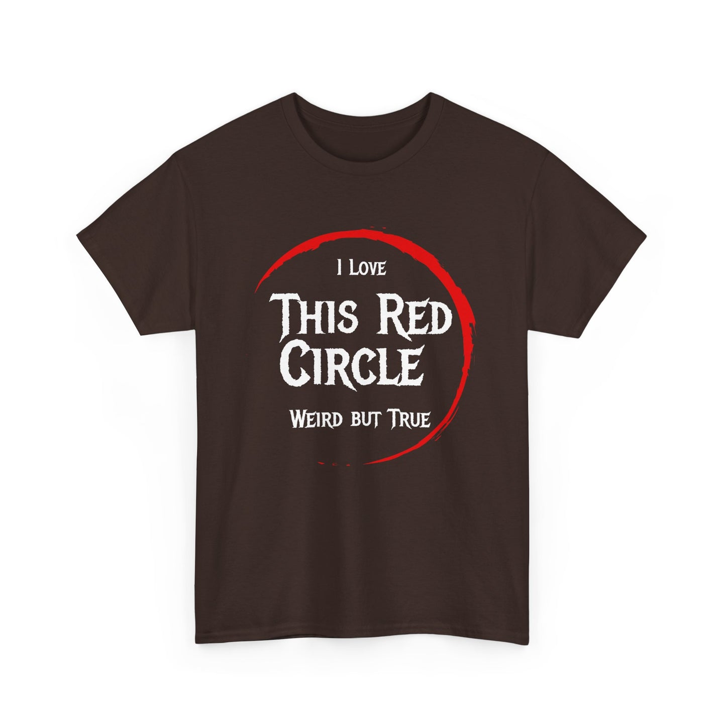 I Love This Red Circle Unisex Heavy Cotton Tee - Quirky and Fun Graphic T-Shirt
