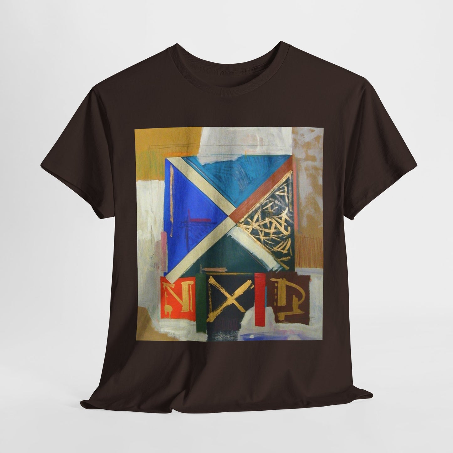 Artistic Unisex Heavy Cotton Tee - Modern Abstract Design